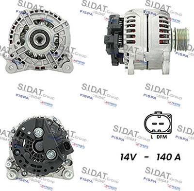 Sidat A12BH0530A2 - Генератор vvparts.bg