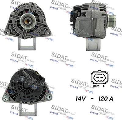 Sidat A12BH0646A2 - Генератор vvparts.bg