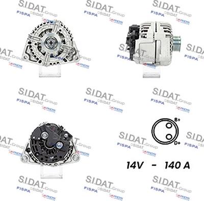 Sidat A12BH0635A2 - Генератор vvparts.bg