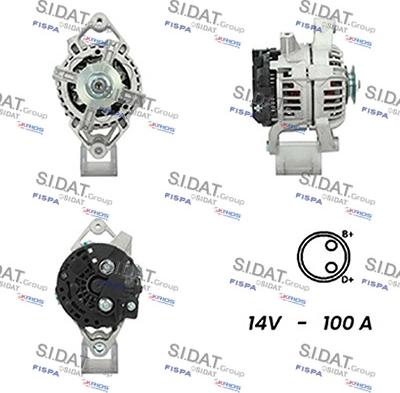 Sidat A12BH0633A2 - Генератор vvparts.bg