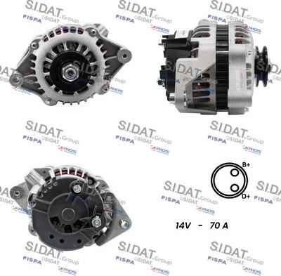 Sidat A12BH0637A2 - Генератор vvparts.bg