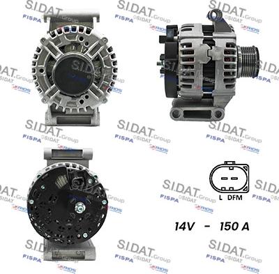 Sidat A12BH0062A2 - Генератор vvparts.bg