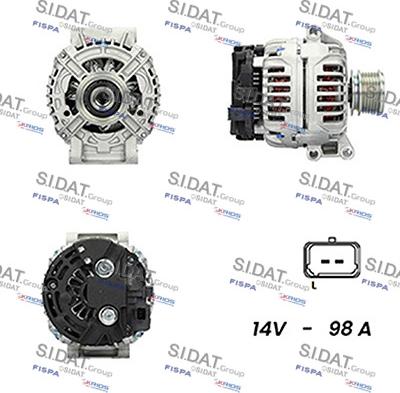 Sidat A12BH0104A2 - Генератор vvparts.bg