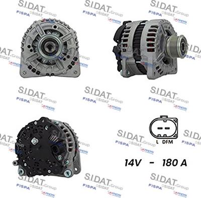 Sidat A12BH0185A2 - Генератор vvparts.bg