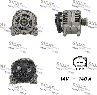 Sidat A12BH0865A2 - Генератор vvparts.bg