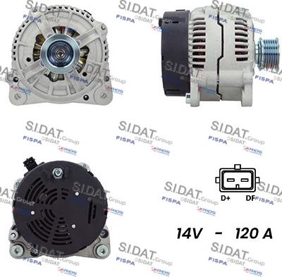 Sidat A12BH0836A2 - Генератор vvparts.bg