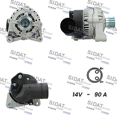 Sidat A12BH0380A2 - Генератор vvparts.bg