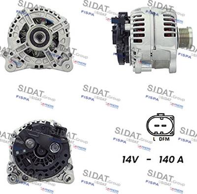 Sidat A12BH0255A2 - Генератор vvparts.bg