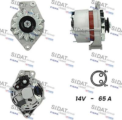 Sidat A12BH0253A2 - Генератор vvparts.bg