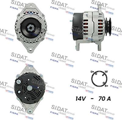 Sidat A12BH0227A2 - Генератор vvparts.bg