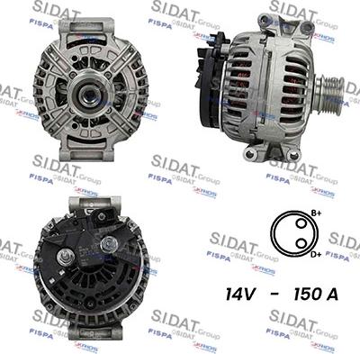 Sidat A12BH0270A2 - Генератор vvparts.bg