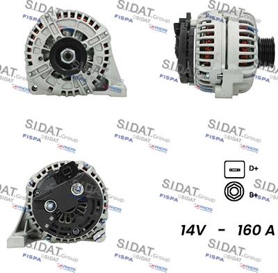 Sidat A12BH1090A2 - Генератор vvparts.bg