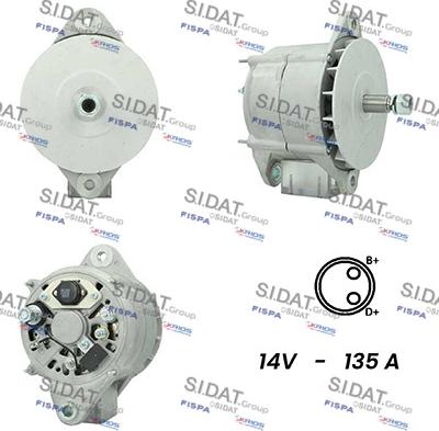 Sidat A12BH1056A2 - Генератор vvparts.bg