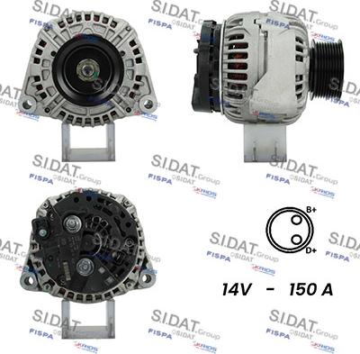 Sidat A12BH1066A2 - Генератор vvparts.bg