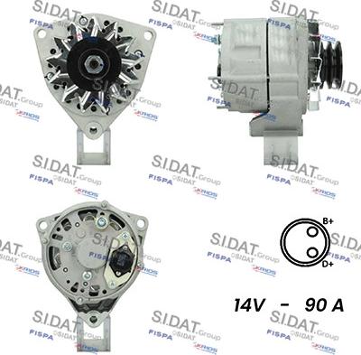 Sidat A12BH1087A2 - Генератор vvparts.bg