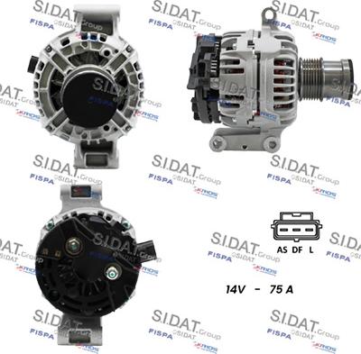 Sidat A12BH1153A2 - Генератор vvparts.bg