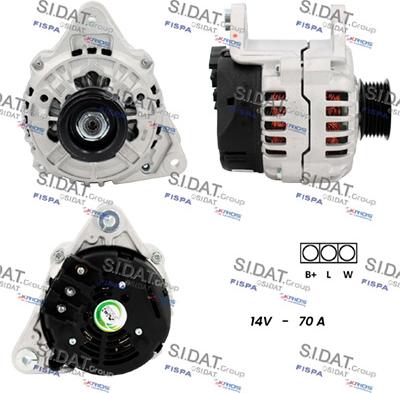 Sidat A12BH1275A2 - Генератор vvparts.bg