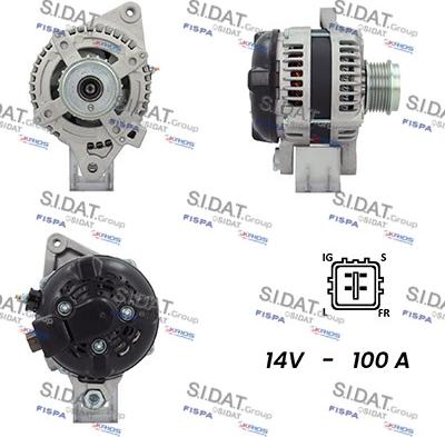 Sidat A12DE0496A2 - Генератор vvparts.bg