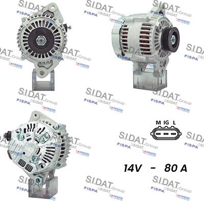 Sidat A12DE0486A2 - Генератор vvparts.bg