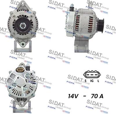 Sidat A12DE0487A2 - Генератор vvparts.bg