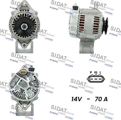 Sidat A12DE0594A2 - Генератор vvparts.bg