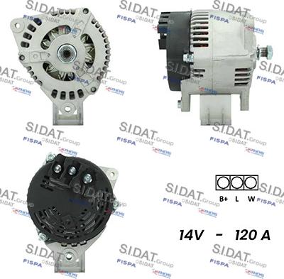 Sidat A12DE0159A2 - Генератор vvparts.bg