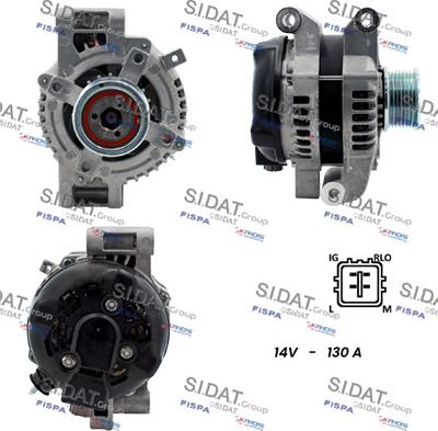 Sidat A12DE0119 - Генератор vvparts.bg