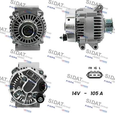 Sidat A12DE0133A2 - Генератор vvparts.bg