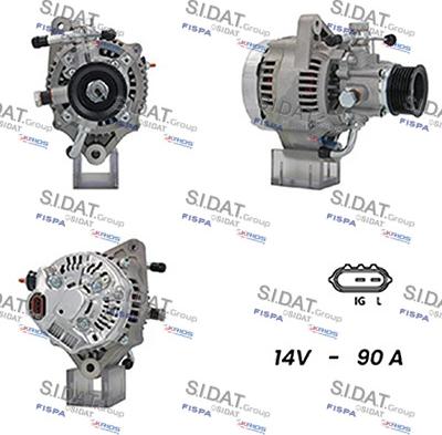 Sidat A12DE0897A2 - Генератор vvparts.bg