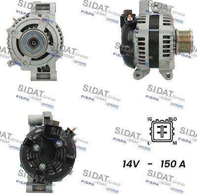 Sidat A12DE0237A2 - Генератор vvparts.bg