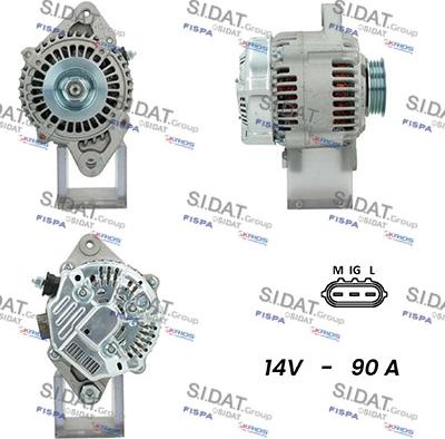 Sidat A12DE0719A2 - Генератор vvparts.bg