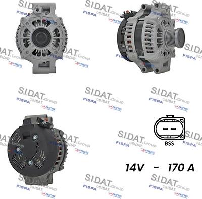 Sidat A12DE0789A2 - Генератор vvparts.bg