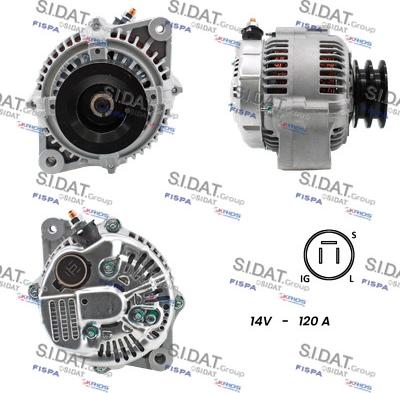 Sidat A12DE1057A2 - Генератор vvparts.bg