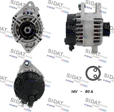 Sidat A12DE1140A2 - Генератор vvparts.bg