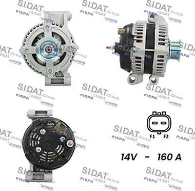 Sidat A12DE1105A2 - Генератор vvparts.bg