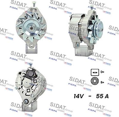 Sidat A12DE1115A2 - Генератор vvparts.bg