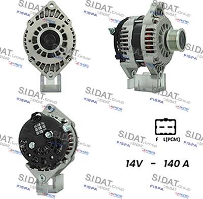 Sidat A12DR0444A2 - Генератор vvparts.bg