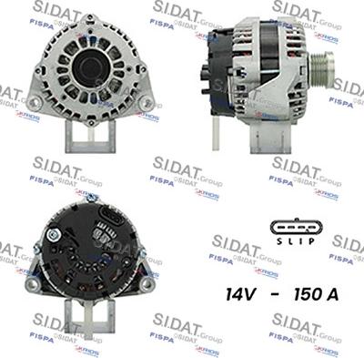 Sidat A12DR0446A2 - Генератор vvparts.bg