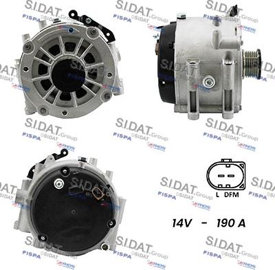 Sidat A12DR0549A2 - Генератор vvparts.bg