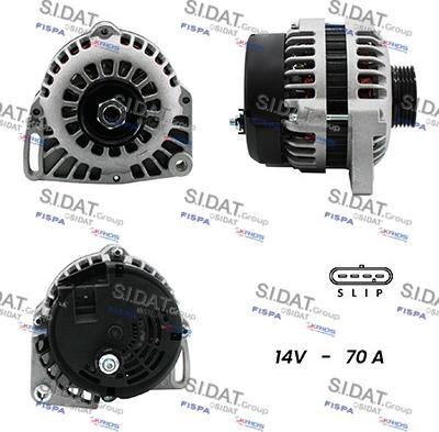 Sidat A12DR0198A2 - Генератор vvparts.bg