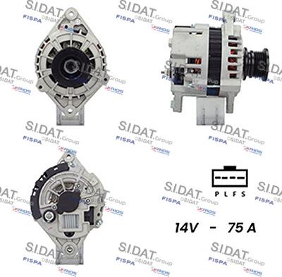 Sidat A12DR0811A2 - Генератор vvparts.bg