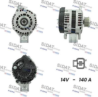 Sidat A12DR0206A2 - Генератор vvparts.bg