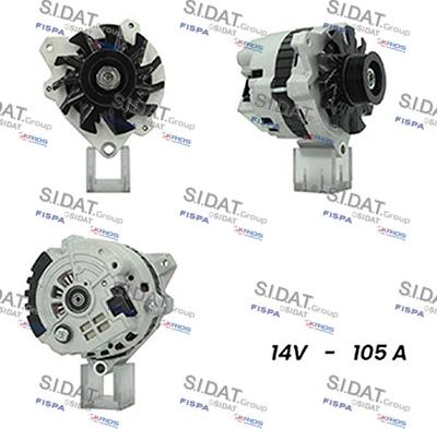 Sidat A12DR1101A2 - Генератор vvparts.bg