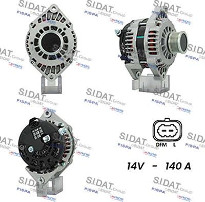 Sidat A12DR1108A2 - Генератор vvparts.bg