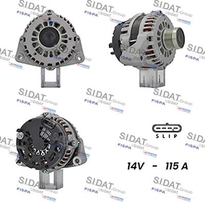 Sidat A12DR1118A2 - Генератор vvparts.bg