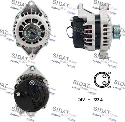 Sidat A12DR1134A2 - Генератор vvparts.bg