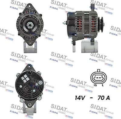 Sidat A12DR1120A2 - Генератор vvparts.bg