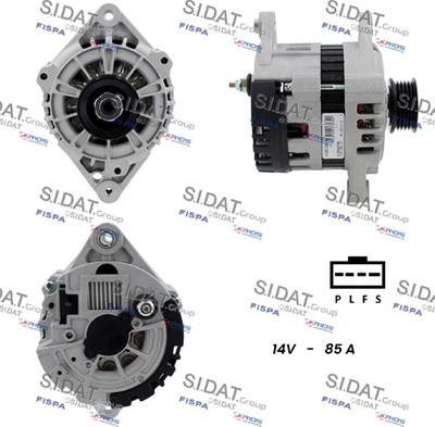 Sidat A12DR1285A2 - Генератор vvparts.bg