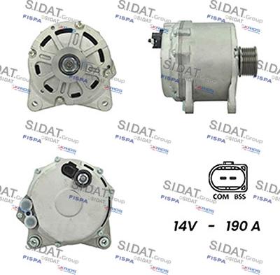 Sidat A12HT0733A2 - Генератор vvparts.bg