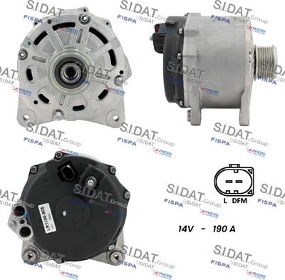 Sidat A12HT1258 - Генератор vvparts.bg